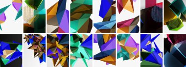 Düşük polimerli üçgenler. Poster geometrik arkaplan. Duvar Kağıdı, Sancak, Arkaplan, Kart, Kitap İllüstrasyonu, İniş Sayfası