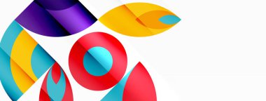 Çember ve taç yaprakları. Duvar kağıdı, Sancak, Arkaplan, Kart, Kitap İllüstrasyonu, İniş Sayfası için Geometrik güzel soyut şablon