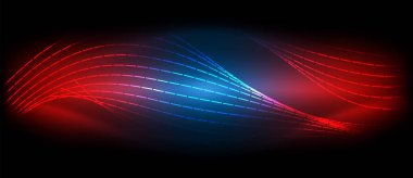 Karışım efektli neon dalga çizgileri. Duvar Kağıdı, Sancak, Arkaplan, Kart, Kitap İllüstrasyonu, İniş Sayfası