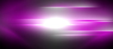 Neon dinamik köşegen ışık ışınları arka planı. Duvar kağıdı, bayrak, sunum, arkaplan için tekno dijital geometrik konsept tasarımı