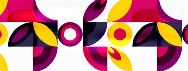 Çember ve taç yaprakları. Duvar kağıdı, Sancak, Arkaplan, Kart, Kitap İllüstrasyonu, İniş Sayfası için Geometrik güzel soyut şablon