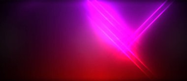 Neon parlayan daire ışınları, karanlıkta ışık saçan yuvarlak çizgiler, gezegen tarzı neon dalga çizgileri. Duvar kağıdı, afiş, arkaplan için enerji yüklü elektrik konsept tasarımı
