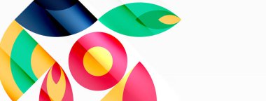 Çember ve taç yaprakları. Duvar kağıdı, Sancak, Arkaplan, Kart, Kitap İllüstrasyonu, İniş Sayfası için Geometrik güzel soyut şablon