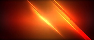 Neon dinamik köşegen ışık ışınları arka planı. Duvar kağıdı, bayrak, sunum, arkaplan için tekno dijital geometrik konsept tasarımı