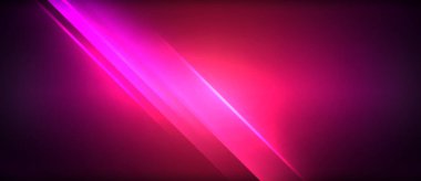Neon parlayan daire ışınları, karanlıkta ışık saçan yuvarlak çizgiler, gezegen tarzı neon dalga çizgileri. Duvar kağıdı, afiş, arkaplan için enerji yüklü elektrik konsept tasarımı