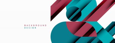 Geometrik diyagonal çizgi ve daire şekli, geniş soyut arkaplan