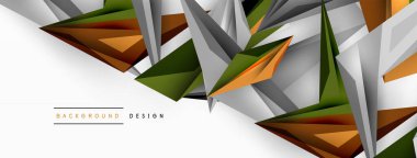 Minimum geometrik soyut arkaplan. Düşük poliamik dinamik üçgen tasarımı. Duvar kağıdı, afiş, arkaplan veya iniş için moda tekno iş şablonu