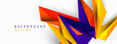 Minimum geometrik soyut arkaplan. Düşük poliamik dinamik üçgen tasarımı. Duvar kağıdı, afiş, arkaplan veya iniş için moda tekno iş şablonu
