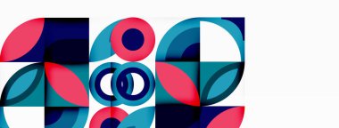 Çember ve taç yaprakları. Duvar kağıdı, Sancak, Arkaplan, Kart, Kitap İllüstrasyonu, İniş Sayfası için Geometrik güzel soyut şablon