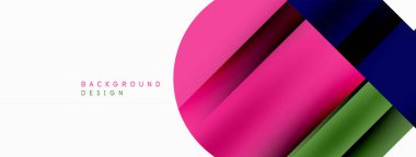 Geometrik diyagonal çizgi ve daire şekli, geniş soyut arkaplan