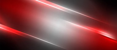 Neon dinamik köşegen ışık ışınları arka planı. Duvar kağıdı, bayrak, sunum, arkaplan için tekno dijital geometrik konsept tasarımı