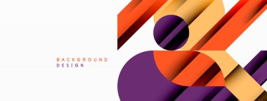 Geometrik diyagonal çizgi ve daire şekli, geniş soyut arkaplan