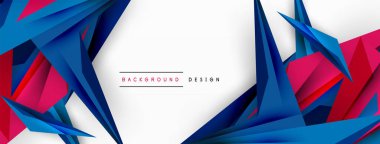 Minimum geometrik soyut arkaplan. Düşük poliamik dinamik üçgen tasarımı. Duvar kağıdı, afiş, arkaplan veya iniş için moda tekno iş şablonu