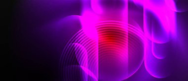 Neon sihirli ışık tasarımı. Duvar Kağıdı, Sancak, Arkaplan, Kart, Kitap İllüstrasyonu, İniş Sayfası