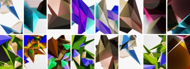 Düşük polimerli üçgenler. Poster geometrik arkaplan. Duvar Kağıdı, Sancak, Arkaplan, Kart, Kitap İllüstrasyonu, İniş Sayfası