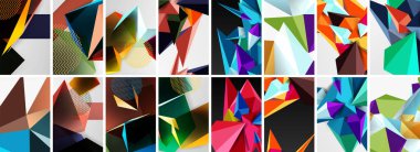 Düşük polimerli üçgenler. Poster geometrik arkaplan. Duvar Kağıdı, Sancak, Arkaplan, Kart, Kitap İllüstrasyonu, İniş Sayfası