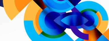 Yuvarlak elementler ve daireler geometrik minimum bileşim arka planı. Duvar Kağıdı, Sancak, Arkaplan, Kart, Kitap İllüstrasyonu, İniş Sayfası