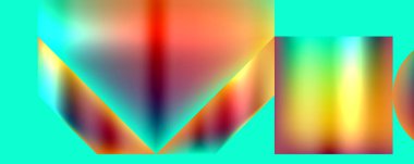 Neon rengi soyut geometrik şekiller arkaplan tasarımı. Duvar Kağıdı, Sancak, Arkaplan, Kart, Kitap İllüstrasyonu, İniş Sayfası