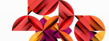 Çemberler ve yuvarlak şekiller geometrik minimum arkaplan