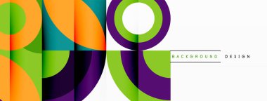 Çember ve taç yaprakları. Duvar kağıdı, Sancak, Arkaplan, Kart, Kitap İllüstrasyonu, İniş Sayfası için Geometrik güzel soyut şablon