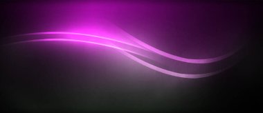 Neon parlayan daire ışınları, karanlıkta ışık saçan yuvarlak çizgiler, gezegen tarzı neon dalga çizgileri. Duvar kağıdı, afiş, arkaplan için enerji yüklü elektrik konsept tasarımı