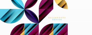 Çemberler ve yuvarlak şekiller geometrik minimum arkaplan