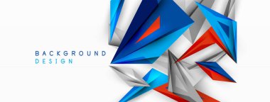 Minimum geometrik soyut arkaplan. Düşük poliamik dinamik üçgen tasarımı. Duvar kağıdı, afiş, arkaplan veya iniş için moda tekno iş şablonu
