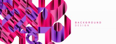 Geometrik diyagonal çizgi ve daire şekli, geniş soyut arkaplan