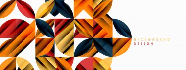 Çemberler ve yuvarlak şekiller geometrik minimum arkaplan