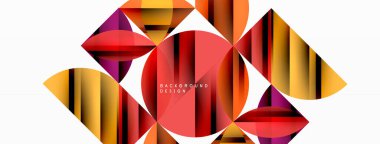 Çemberler ve yuvarlak şekiller geometrik minimum arkaplan