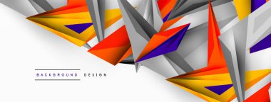 Minimum geometrik soyut arkaplan. Düşük poliamik dinamik üçgen tasarımı. Duvar kağıdı, afiş, arkaplan veya iniş için moda tekno iş şablonu