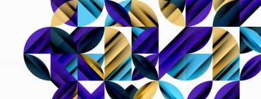 Çemberler ve yuvarlak şekiller geometrik minimum arkaplan