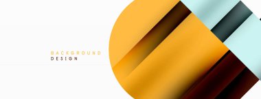 Geometrik diyagonal çizgi ve daire şekli, geniş soyut arkaplan