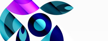 Çember ve taç yaprakları. Duvar kağıdı, Sancak, Arkaplan, Kart, Kitap İllüstrasyonu, İniş Sayfası için Geometrik güzel soyut şablon