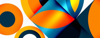 Çember ve taç yaprakları. Duvar kağıdı, Sancak, Arkaplan, Kart, Kitap İllüstrasyonu, İniş Sayfası için Geometrik güzel soyut şablon