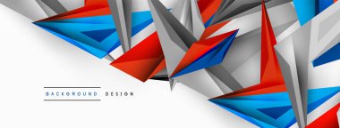 Minimum geometrik soyut arkaplan. Düşük poliamik dinamik üçgen tasarımı. Duvar kağıdı, afiş, arkaplan veya iniş için moda tekno iş şablonu