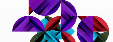 Çemberler ve yuvarlak şekiller geometrik minimum arkaplan