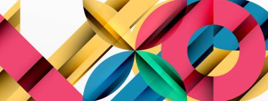 Çember, kare, üçgen şekil geometrik en düşük arkaplan