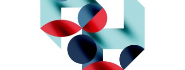 Daire deseni, çizgiler ve oklarla yuvarlak elementler Duvar kağıdı, pankart, arkaplan veya iniş için bileşimi