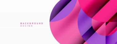 Geometrik diyagonal çizgi ve daire şekli, geniş soyut arkaplan