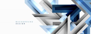 Çizgi zig zag dinamik geometrik soyut arkaplan. Gölge ve ışık efektli renkli çizgiler, çeşitli rotalar konsepti. Duvar kağıdı, bayrak, arkaplan, kart için vektör illüstrasyonu