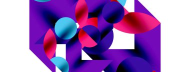 Daire deseni, çizgiler ve oklarla yuvarlak elementler Duvar kağıdı, pankart, arkaplan veya iniş için bileşimi