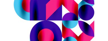 Daire deseni, çizgiler ve oklarla yuvarlak elementler Duvar kağıdı, pankart, arkaplan veya iniş için bileşimi