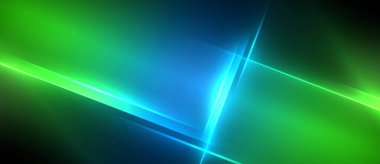 Neon dinamik köşegen ışık ışınları arka planı. Duvar kağıdı, bayrak, sunum, arkaplan için tekno dijital geometrik konsept tasarımı