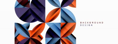 Çemberler ve yuvarlak şekiller geometrik minimum arkaplan