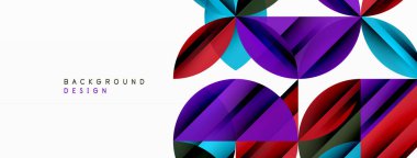 Çemberler ve yuvarlak şekiller geometrik minimum arkaplan