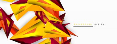 Minimum geometrik soyut arkaplan. Düşük poliamik dinamik üçgen tasarımı. Duvar kağıdı, afiş, arkaplan veya iniş için moda tekno iş şablonu