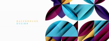 Çemberler ve yuvarlak şekiller geometrik minimum arkaplan