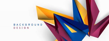 Minimum geometrik soyut arkaplan. Düşük poliamik dinamik üçgen tasarımı. Duvar kağıdı, afiş, arkaplan veya iniş için moda tekno iş şablonu