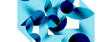 Daire deseni, çizgiler ve oklarla yuvarlak elementler Duvar kağıdı, pankart, arkaplan veya iniş için bileşimi